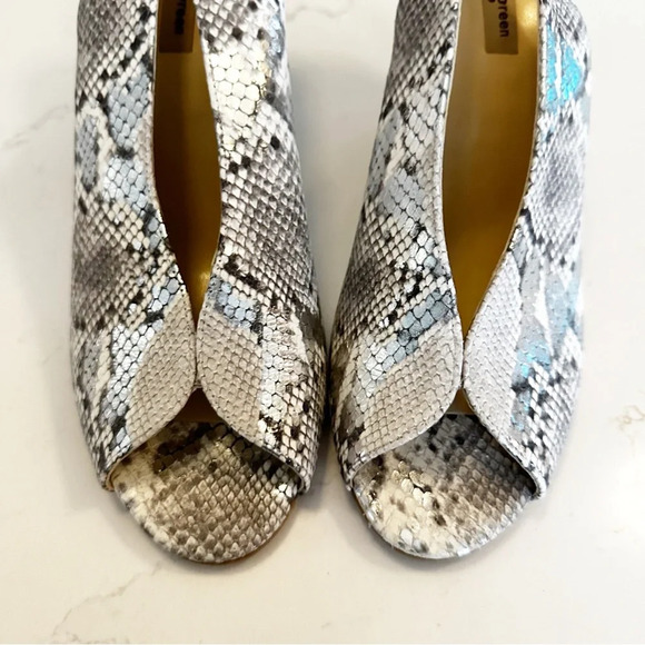 Paul Green Avanti Peep Toe Slingback | Silver Pebble | NIB | 9.5 - Picture 5 of 8